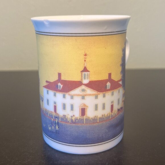 The West Front of Mount Vernon Cup Mug Art by Edward Savage ~ George Washington - Picture 1 of 11